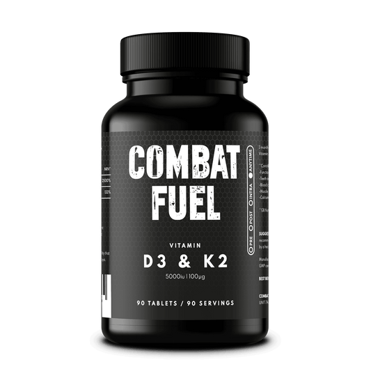 Combat Fuel High Strength Vitamin D3 & K2- 3 month Supply