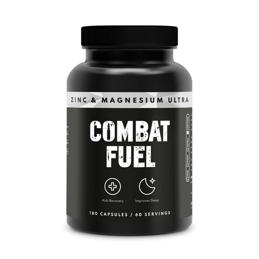 Combat Fuel Zinc & Magnesium Ultra | 100% Transparent & Clinical Dosages | 2000mg Magnesium Glycinate | 48mg Zinc Monomethionine | 10mg B6 |