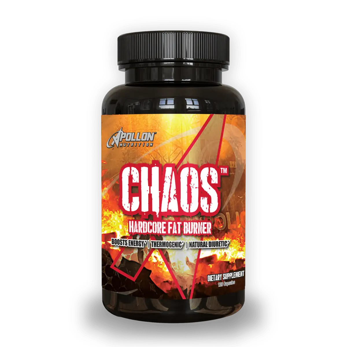 Apollon Nutrition Chaos Fat Burner | NEW and IMPROVED! | 5 Patented fat burning ingredients | Appetite Suppression | Mood Elevation |