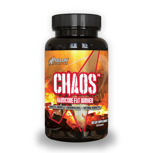 Apollon Nutrition Chaos Fat Burner | NEW and IMPROVED! | 5 Patented fat burning ingredients | Appetite Suppression | Mood Elevation |
