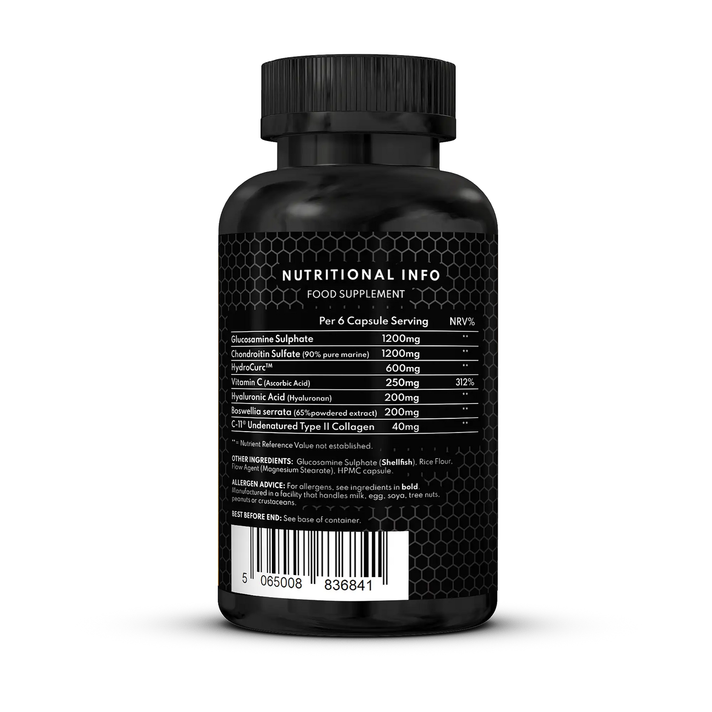 Combat Fuel Joint | HydroCurc™ 600mg | C-II® Undenatured 40mg | 90% Marine Chondroitin Sulfate 1200mg |