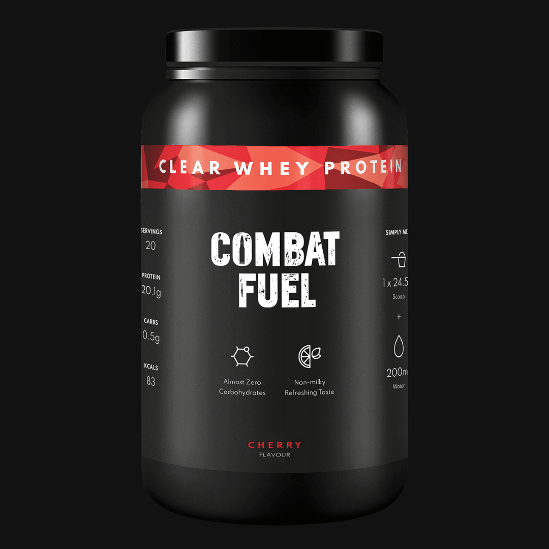 Combat Fuel Clear Whey | 20gms Hydrolysed Whey Isolate | 83 Calories | 0.5gms Carbs | Refreshing Taste |