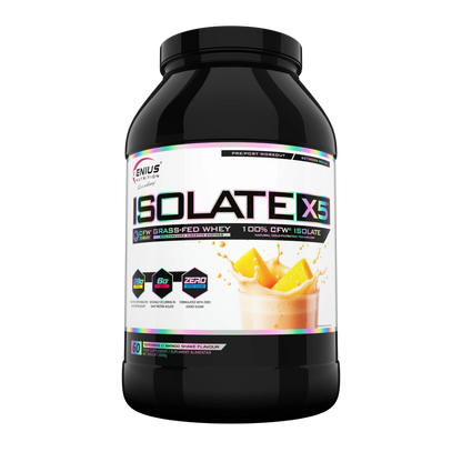 Genius Nutrition Isolate X-5 | 27-28gms Protein | Grass Fed Whey |