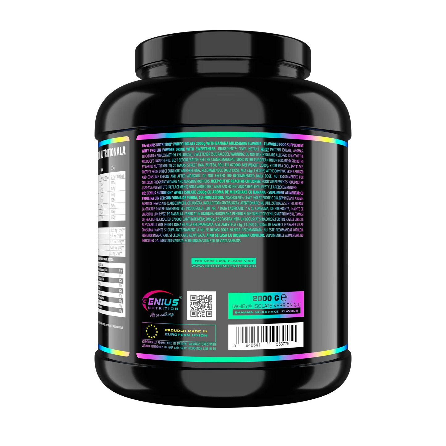 Genius Nutrition iWhey Isolate | 25-26 gms Protein | Natural Filtration |