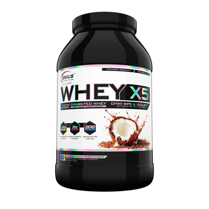 Genius Nutrition Whey-X5 | CFW® Whey Concentrate & Isolac® Whey Isolate | 25gms Protein |