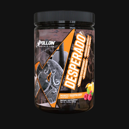 Apollon Nutrition Desperado Pre-workout | 8gms Citrulline | 3gms NO3-T for high volume pump| 375mg Caffeine | 250mg Citocoline |