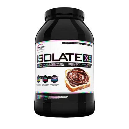 Genius Nutrition Isolate X-5 | 27-28gms Protein | Grass Fed Whey |