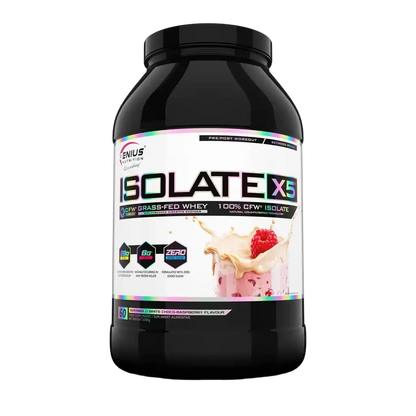 Genius Nutrition Isolate X-5 | 27-28gms Protein | Grass Fed Whey |