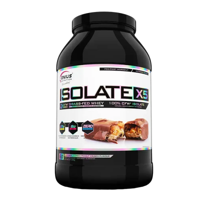 Genius Nutrition Isolate X-5 | 27-28gms Protein | Grass Fed Whey |