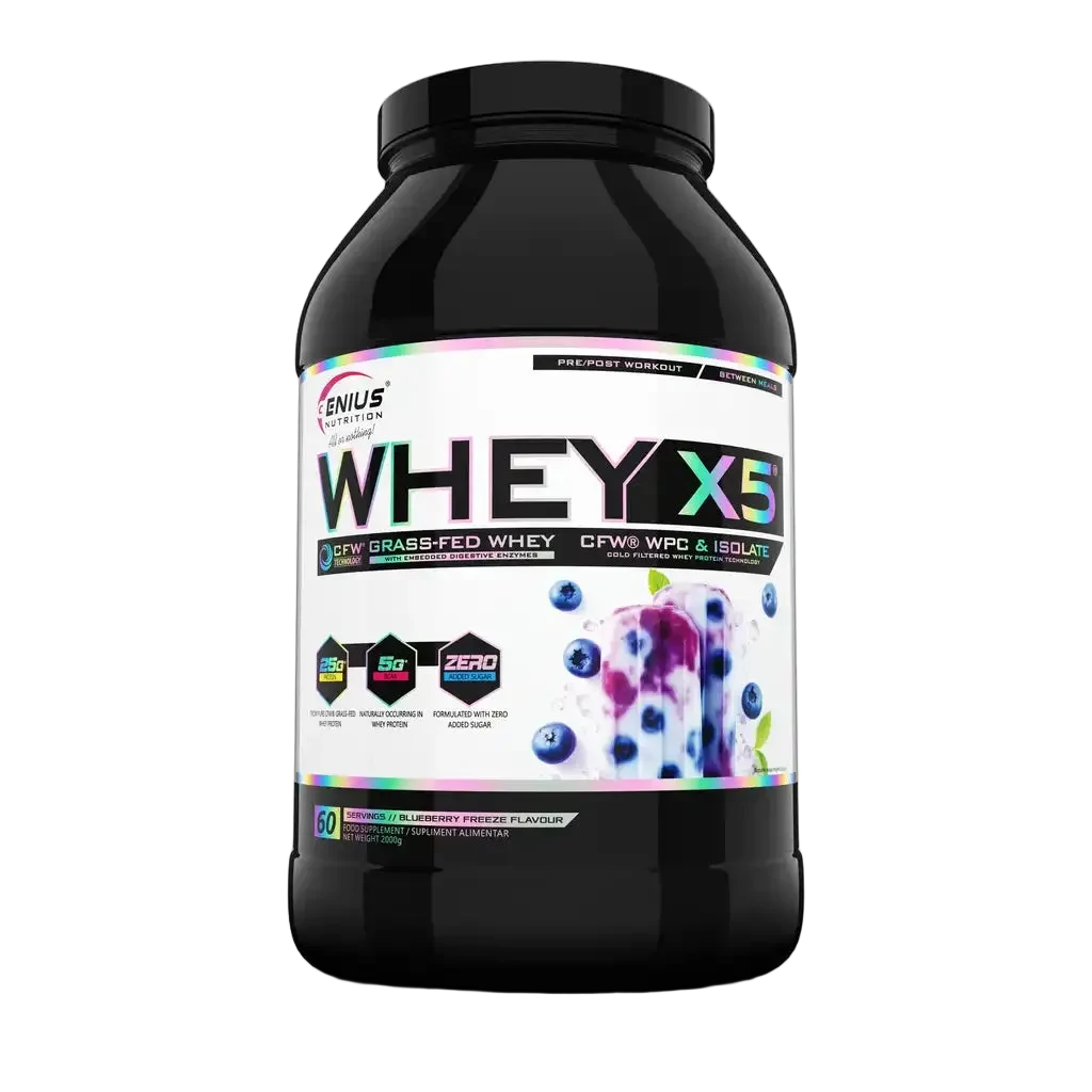 Genius Nutrition Whey-X5 | CFW® Whey Concentrate & Isolac® Whey Isolate | 25gms Protein |
