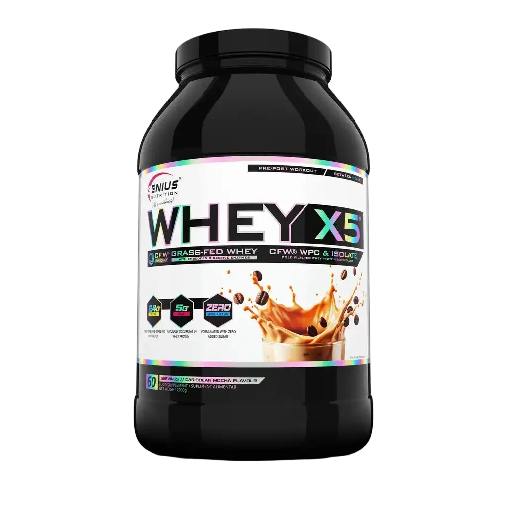 Genius Nutrition Whey-X5 | CFW® Whey Concentrate & Isolac® Whey Isolate | 25gms Protein |