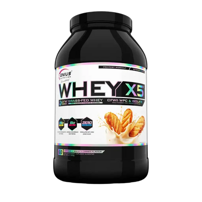 Genius Nutrition Whey-X5 | CFW® Whey Concentrate & Isolac® Whey Isolate | 25gms Protein |