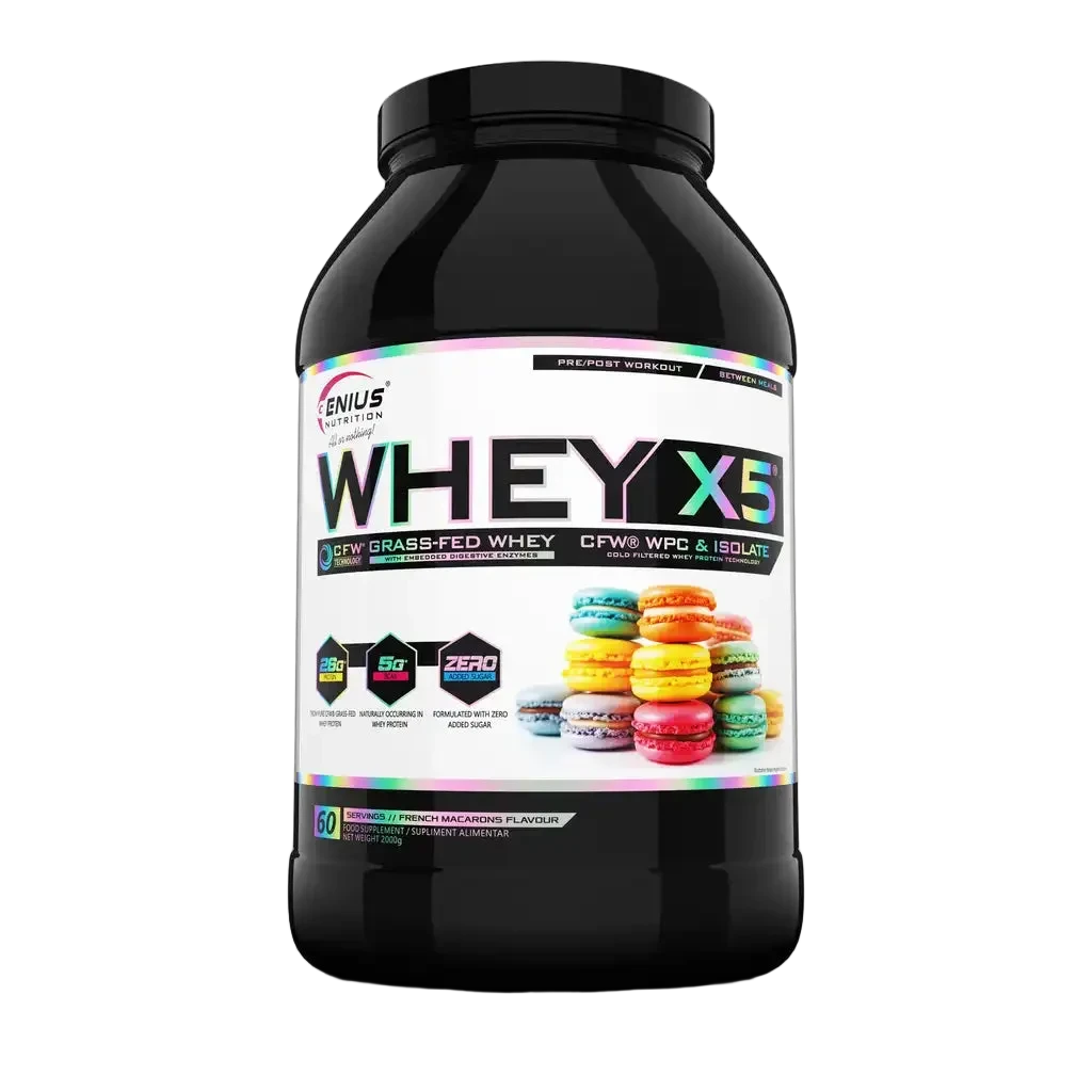 Genius Nutrition Whey-X5 | CFW® Whey Concentrate & Isolac® Whey Isolate | 25gms Protein |