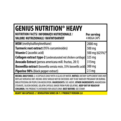 Genius Nutrition Heavy | Joint Support | Collagen Synthesis |