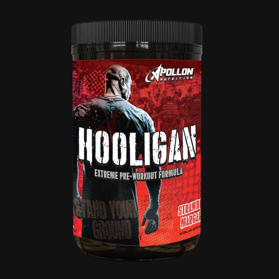 Apollon Nutrition Hooligan V7 | Extreme Pre-workout | No Beta-Alanine Itching | 10gms Citrulline | 4.2gms NO3-T | 5gms Betaine Anhydrous | 500mg Caffeine |