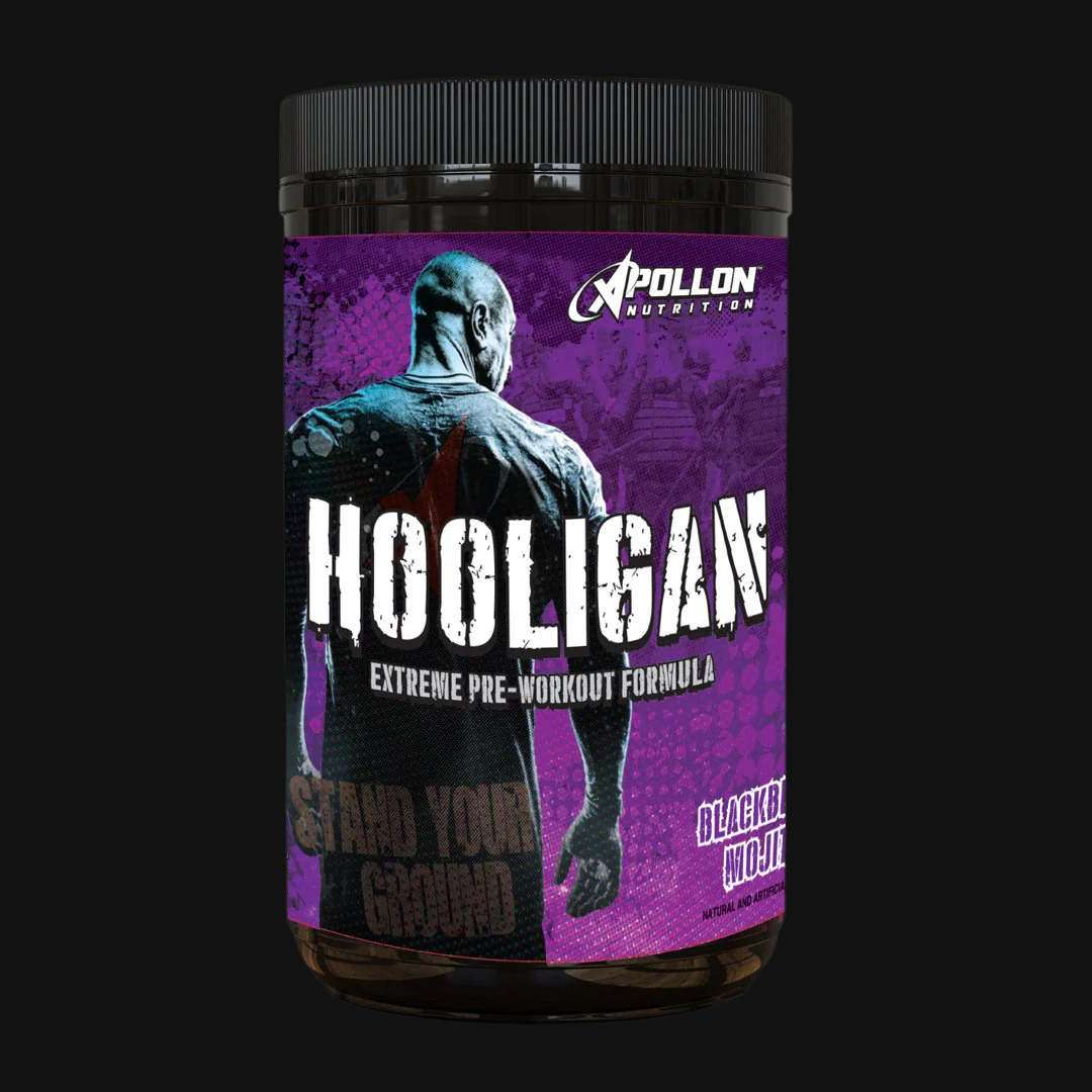 Apollon Nutrition Hooligan V7 | Extreme Pre-workout | No Beta-Alanine Itching | 10gms Citrulline | 4.2gms NO3-T | 5gms Betaine Anhydrous | 500mg Caffeine |