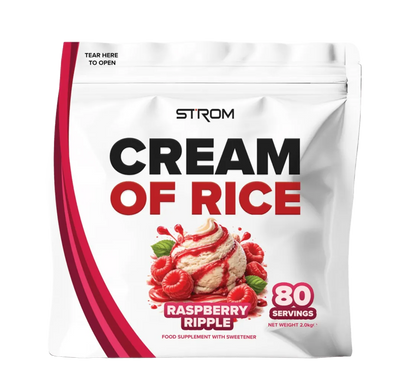 STROM Sports Cream Of Rice | 80 Servings | Added Chromium Picolinate