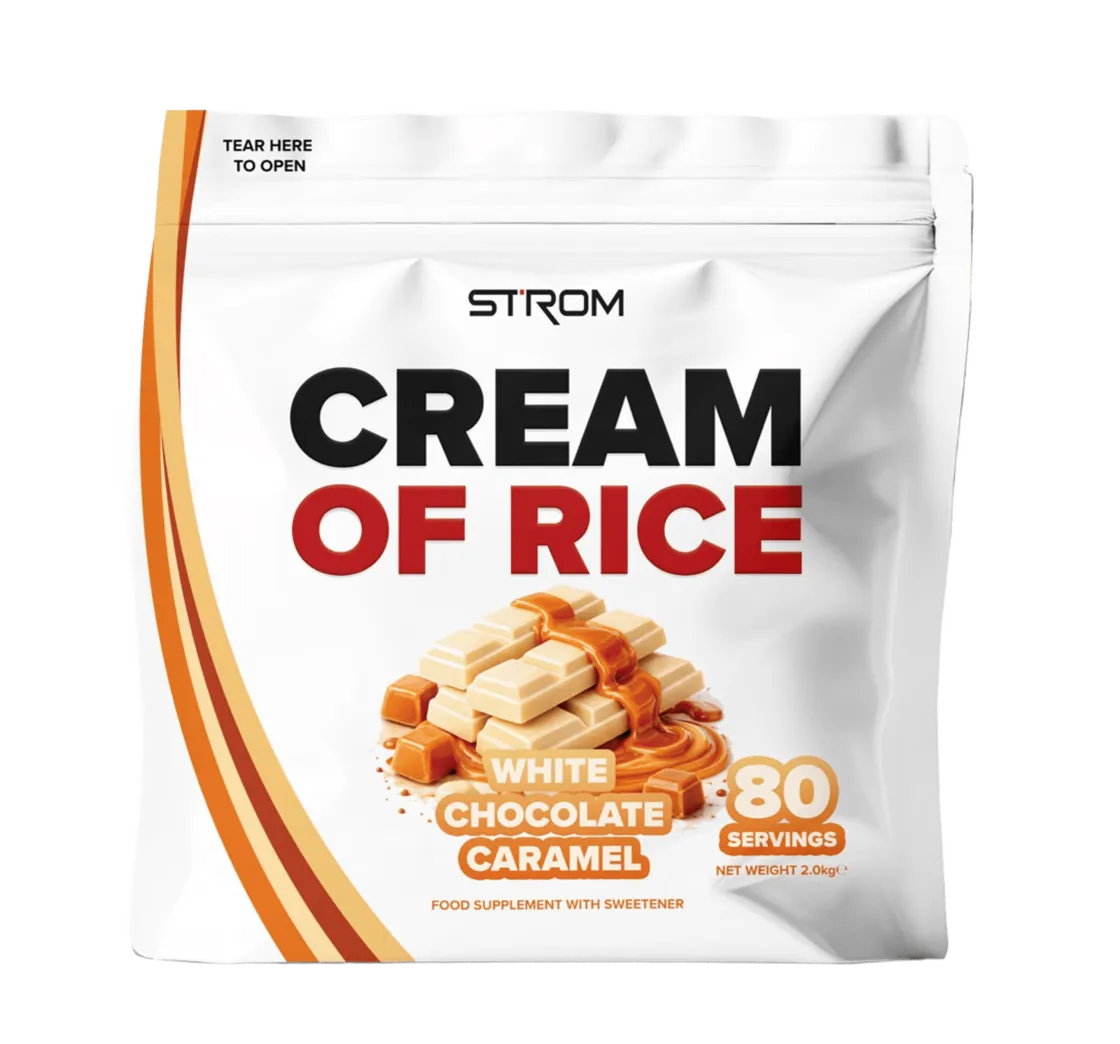 STROM Sports Cream Of Rice | 80 Servings | Added Chromium Picolinate