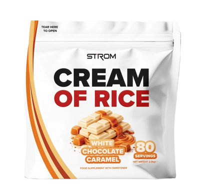 STROM Sports Cream Of Rice | 80 Servings | Added Chromium Picolinate