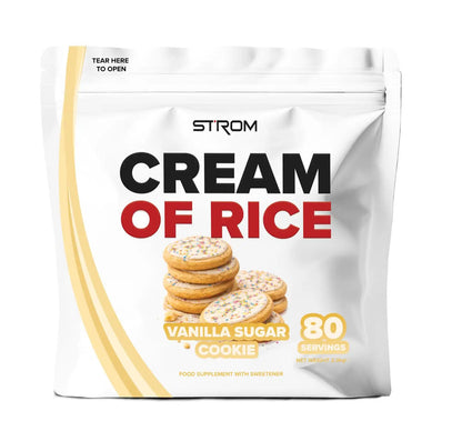 STROM Sports Cream Of Rice | 80 Servings | Added Chromium Picolinate
