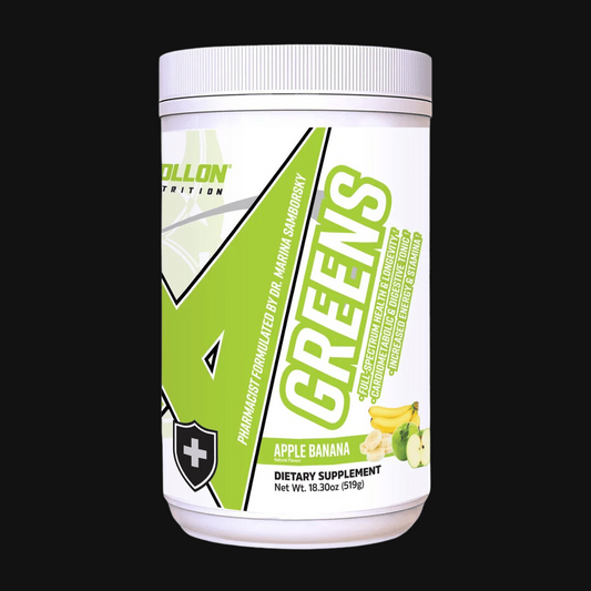 Apollon Nutrition Greens | 1gm of PeakO2 | 500mg Aquamin | 500mg Vitacherry | 17gms of high quality greens |