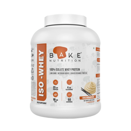 Bake Nutrition Whey ISO 90% | Grass Fed Whey | Infused with DigeZyme® and AstraGin®  | 60 servings |
