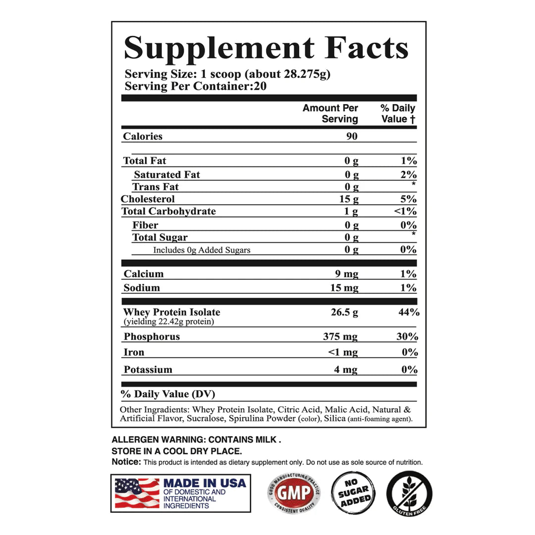 Apollon Nutrition Clear Whey | 26.5gms of Whey Isolate | 90 calories | Great Tasting |