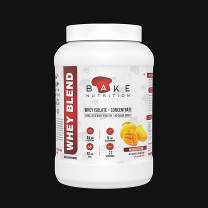 Bake Nutrition Whey Blend | Grass Fed Whey | Infused with DigeZyme® and AstraGin® | Whey Isolate & Concentrate | 27 servings |