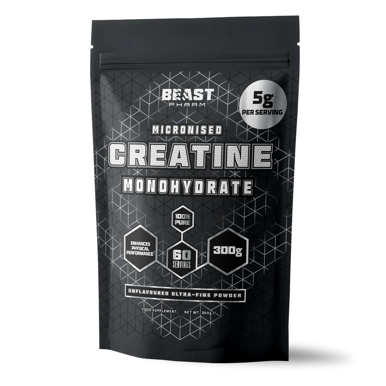 Beast Pharm: Micronised Creatine Monohydrate 300g